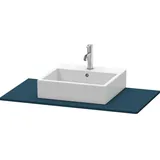 Duravit Konsole XSquare 100x55cm, blau s-matt, mit 1 Ausschnitt