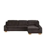 Lounge Collection Eckcouch Mikrofaser 2-Sitzer Grau