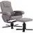 Svita Relaxsessel Charles Polyester 75 x 95 x 68 cm Grau mit Hocker