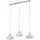 LUCANDE Sharvil 3-flg. 97 cm rund weiß Glas