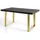 alpi möbel LOFT-U 160-260 x 77 x 90 cm dunkelgrau/gold