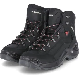 Lowa Renegade GTX Mid Herren Schwarz/Rubinrot 41,5