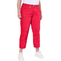 Ulla Popken Cargohosen 7/8 Regular Rot 48