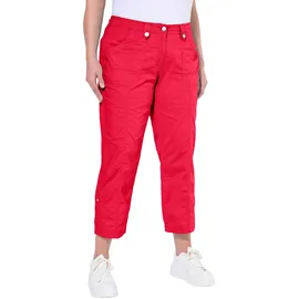 Ulla Popken Cargohosen 7/8 Regular Rot 48