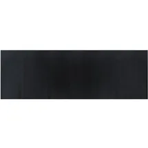 vidaXL Teppich, Rechteckig Schwarz 100x300 cm Bambus