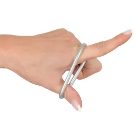 You2Toys 3-teiliges Penisring-Set Metallic Silicone Cock Ring Set aus Silikon, silber