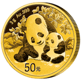 3 Gramm China Gold-Panda-Münze 2024, 50 Yuan, 999 Au, ST