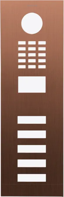 DoorBird D2105V Frontblende Bronze-Optik als PVD Beschichtung, Edelstahl, gebürstet