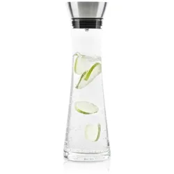Haushalt International Wasserkaraffe Karaffe Wasserflasche Saftkrug Glaskaraffe Glaskanne 1L