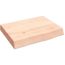 vidaXL Waschtischplatte 40x30x(2-6) cm Massivholz Unbehandelt