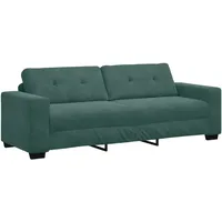 vidaXL Sofa 3-Sitzer Dunkelgrün 180 cm Samt