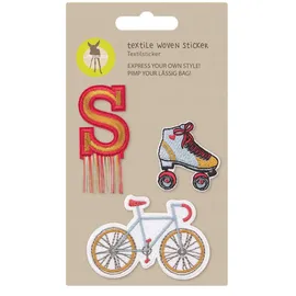 Lässig Textilsticker selbstklebend 3 Stk