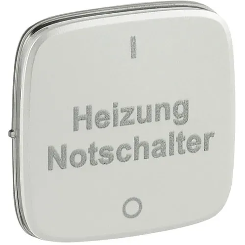 Legrand Valena Allure, Wippe für Ausschalter mit Aufdruck HEIZUNG NOT-AUS (perlmutt)