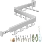 Relaxdays Wandtrockner 1,27 m weiß