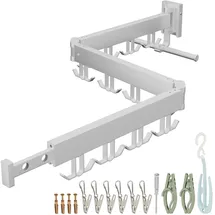 Relaxdays Wandtrockner 1,27 m weiß