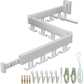 Relaxdays Wandtrockner 1,27 m weiß