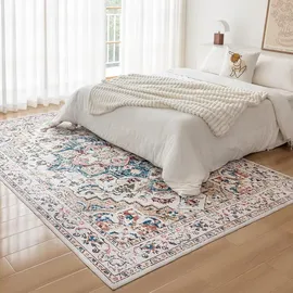 luxuskollektion CHOSHOME Waschbarer Vintage Teppich 160x230CM Beige Orient