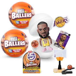 5 Surprise NBA Ballers von ZURU Basketball Sammelfigur (2 Kapsel)