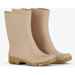 Gummistiefel 100 Kinder beige Kaffee-Latte-farbenes Beige|ockerbeige 31/32