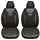 BREMER SITZBEZÜGE Maß Auto Schonbezüge kompatibel mit Mercedes B-Klasse W245 Fahrer & Beifahrer Set ab 2005-2011 / Auto Schonbezug Velour Kunstleder Set 2er Pack in Schwarz (PS803)