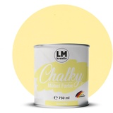 Chalky Möbelfarbe Kreidefarbe für Möbel 750 ml / 1,05 kg (Vanille), matt finish In- & Outdoor Kreide-Farbe für Shabby-Chic, Vintage Look, Landhaus Stil Möbel streichen