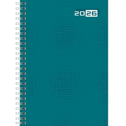 Rido Buchkalender futura 2 A5 1 Woche/2 Seiten Grafik-Einband petrol 2026