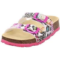Superfit Fussbettpantoffel Hausschuh, Weiß/Mehrfarbig 1100, 39 EU