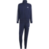 adidas Herren Basic 3-Streifen Fleece Trainingsanzug, L, Legende Tinte, L
