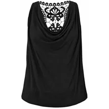 LASCANA Strandtop Damen schwarz Gr.48/50