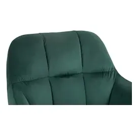 CLP Barhocker Natoma Samt I 360° Drehbar, Metallgestell Höhenverstellbar Mit Fußstütze I Tresenhocker Mit Gepolstertem Sitz Und Rücklehne