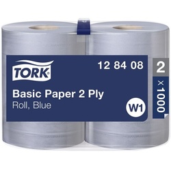 Tork Industrie-Wischtücher blau 2-lagig 37x34 cm (2x1000 Blatt) blau, 37 cm
