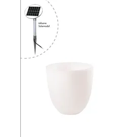 8 seasons DESIGN Shining Curvy Pot S 39 x 39 cm Weiß