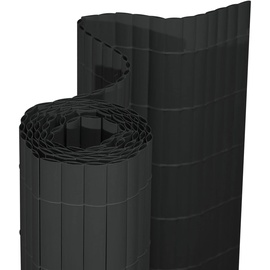 jarolift Premium PVC Sichtschutzmatte 80 x 300 cm, grau