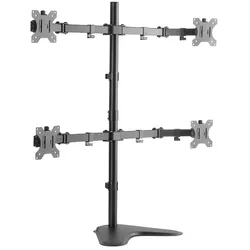 LogiLink Monitorständer 4-fach, 13-32", Stahl, Armlänge: je 460 mm, neigbar schwenkbar drehbar