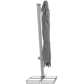 SUNCOMFORT by Glatz Ampelschirm, Silber, Textil, cm, 360° drehbar, Sonnen- & Sichtschutz, Sonnenschirme, Ampelschirme