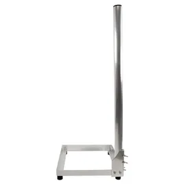 PremiumX Balkonständer 40x40cm Aluminium 1m Mast Ø 50mm Eck SAT-Halter für Satelliten-Schüssel Flachdach-Ständer