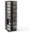 Vevor DVD-Drehregal Standregal 47,5 x 47,5 x 163,6 cm Schwarz