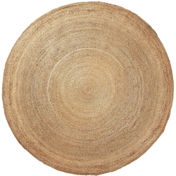 Kave Home Teppich Dip Jute Beige Natur