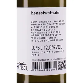 Thomas Hensel Grauer Burgunder Aufwind trocken | Thomas Hensel