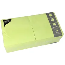 Papstar Servietten, 3-lagig 1/4-Falz 33 cm x 33 cm limonengrün