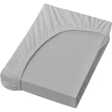 Bella Donna Jersey 120 x 200 - 130 x 220 cm grau