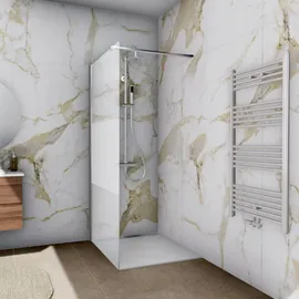 Aloni Walk-In-Dusche 140 x 200 cm beige satiniert