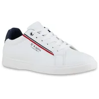 Stiefelparadies Herren Sneaker Low in Weiss