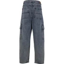 URBAN CLASSICS Tapered Heavy Ounce Baggy Cargo Jeans Dirty Washed 32