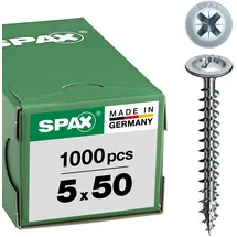 SPAX Rückwandschraube Kreuzschlitz Z2 5 x 50 mm 1000 Stück