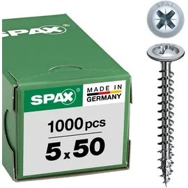SPAX Rückwandschraube Kreuzschlitz Z2 5 x 50 mm 1000 Stück