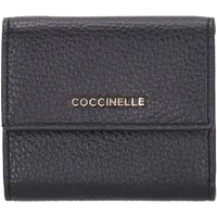 Coccinelle Kleinbörse Damen Metallic Soft noir