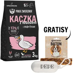 PAKA ZWIERZAKA Seventh Heaven Trockenfutter mit Ente und Lachs für Welpen S 3kg + Beutel und Leckerlis GRATIS!