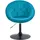 Svita Cocktailsessel Havanna Samt 62 x 88 x 58 cm Petrol drehbar, höhenverstellbar