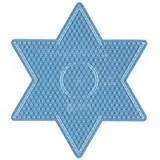 HAMA BEADS Stiftplatte großer Stern transparent